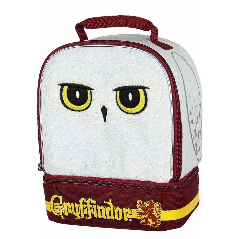 Harry Potter Hedwig Owl Lunch Bag Gryffindor Insulated Kids Tote NWT